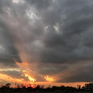 兵庫県西宮市のとある場所の夕方